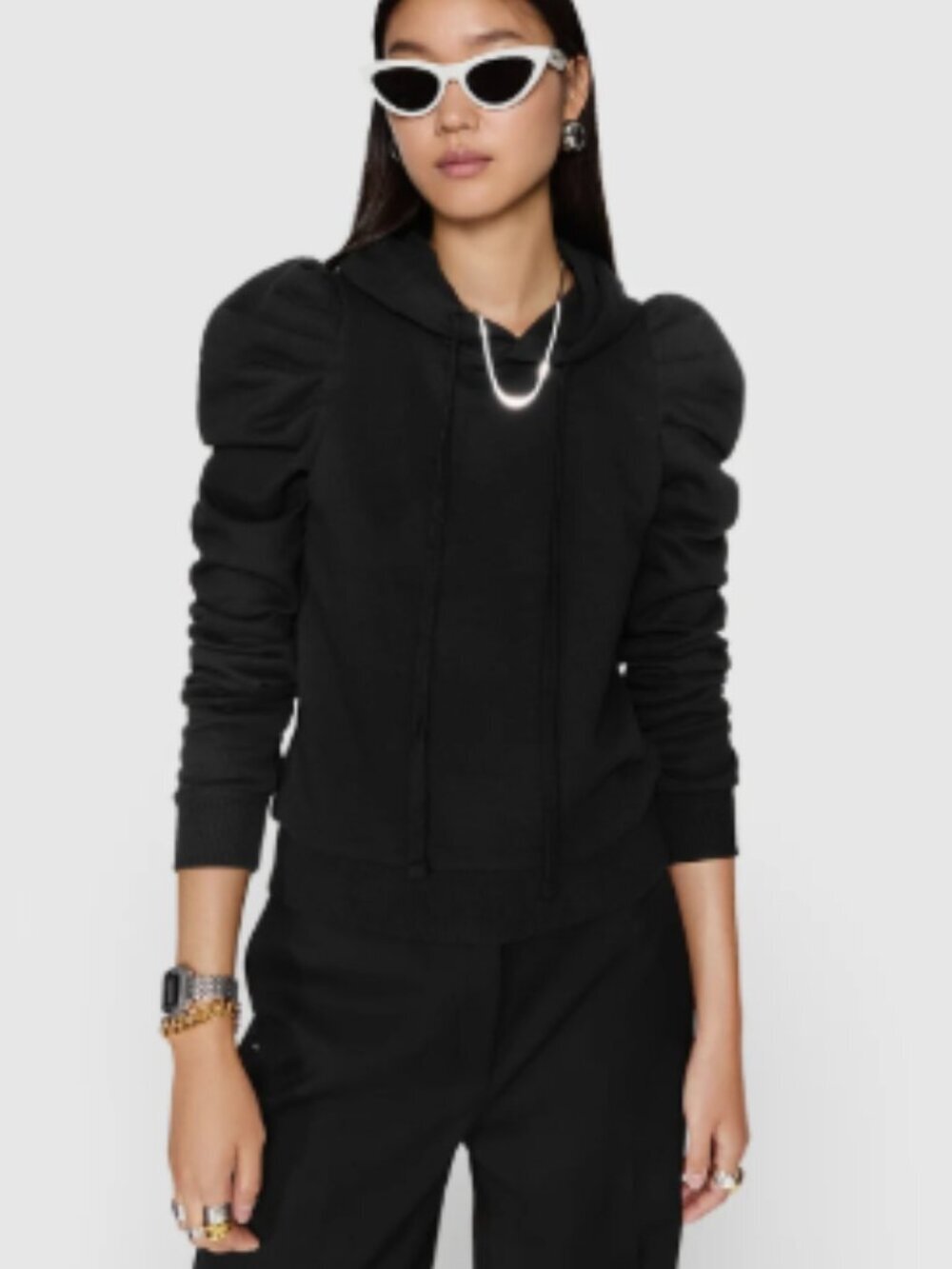 Rebecca Minkoff Janie Puff Shoulder Sweatshirt